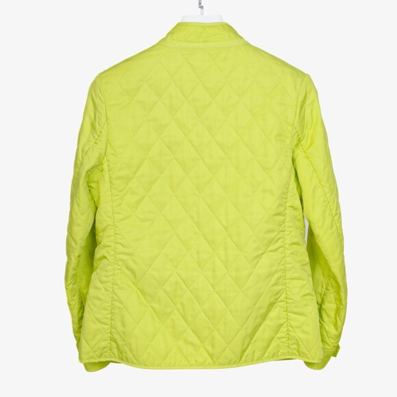 Burberry Neon Yellow Quilted Short Jacket - Picture 2 of 11